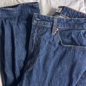 Abercrombie & Fitch Curve Love High Rise Vintage Straight Jean, Size 28